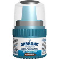 Крем-самоблеск Дивидик Коричневый банка