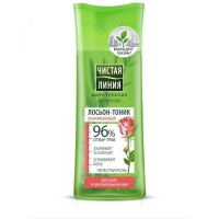 Лосьон-тоник Чистая Линия для сухой чувствительной кожи на отваре трав Лепестки Роз