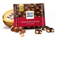 Шоколад горький Риттер Спорт Цельный лесной орех