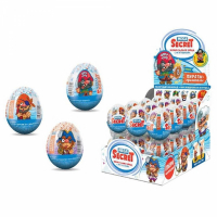 Шоколадное яйцо Сладкая Сказка Мега Секрет Пираты с игрушкой