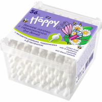 Ватные палочки BELLA Baby HAPPY по 56шт. (ромашка)